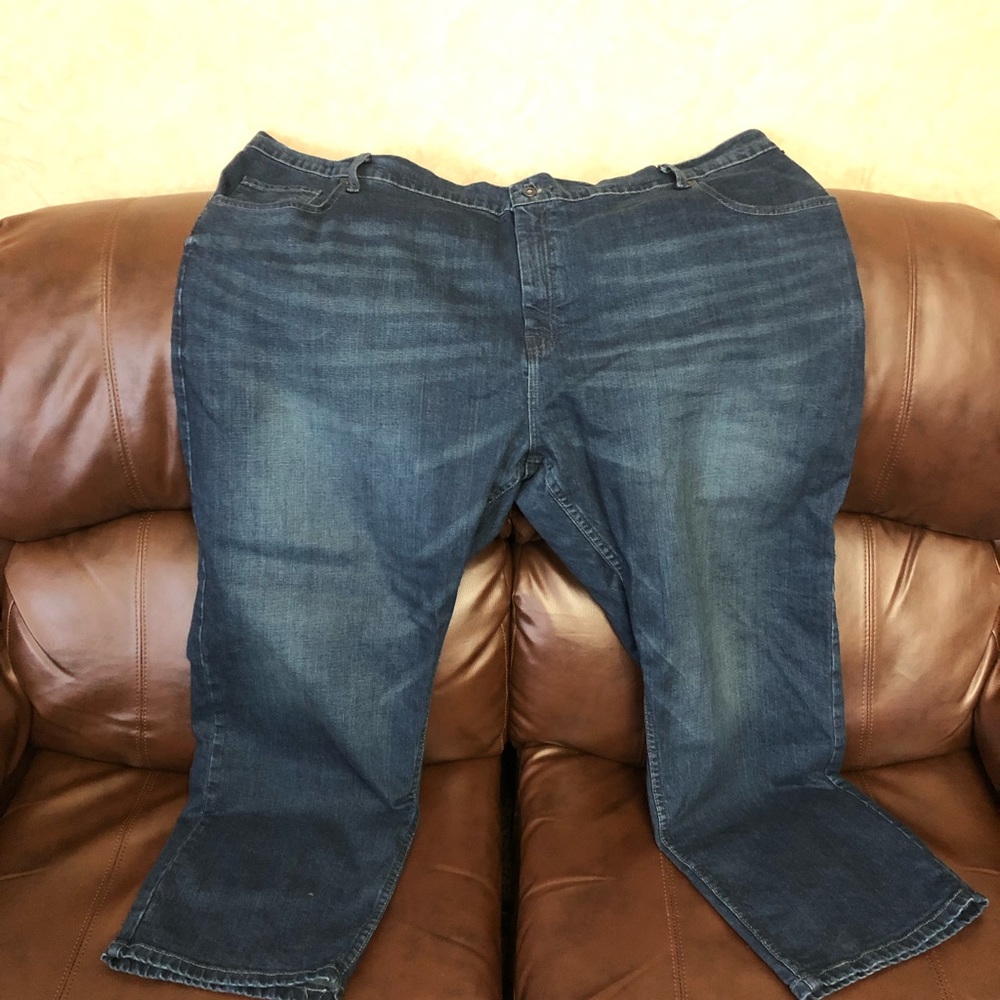 Men’s straight leg jeans, sandblasted